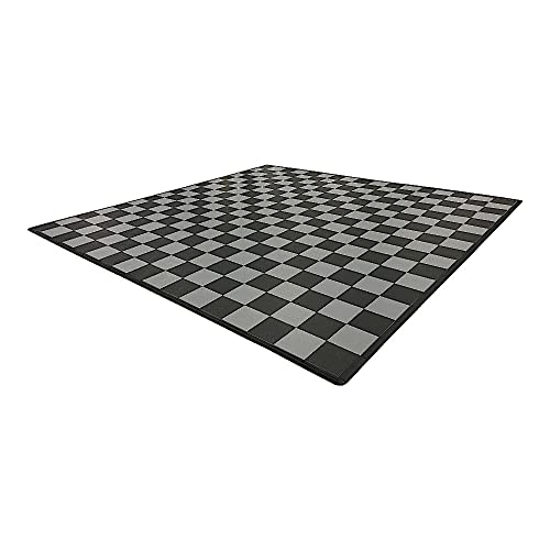 Speedway Garage Floor Mat Kit for 2-Car, Large, Checkered - Black/Grey - color: Checkered - Black/Grey, size: Garage Kit - 2-Car