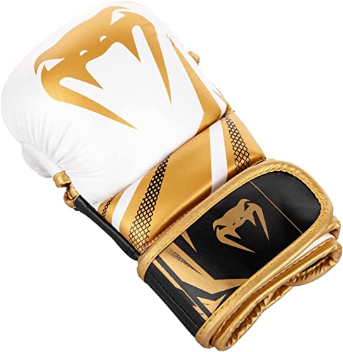 Venum Challenger 3.0 Sparring Gloves - color: White/Black/Gold, size: Medium