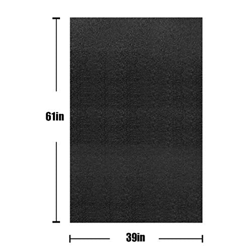 LINLA 61 x 39 in-Absorbent Oil Mat Contains Liquid Garage Floor Mat, Motorcycle Mat for Garage，Reusable, Washable, Protects Garage Floor or Driveway Surface, Shop,Parking, - size: 5'1" x 3'3"