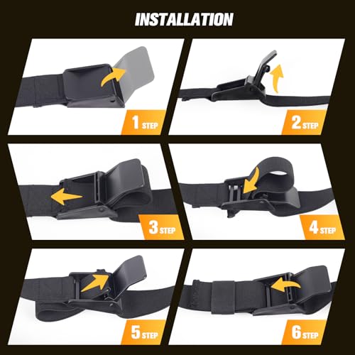 Booty Bands, Blood Flow Restriction Bands for Women/Men, Adjustable BFR Training Bands for Glutes & Hip Building, Occlusion Resistance Bands - color: Black