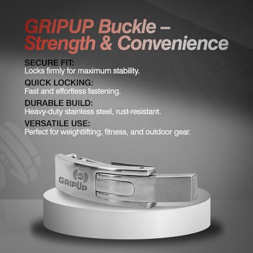 Lever Buckle Heavy‑Duty Stainless Steel – Universal Replacement Powerlifting & Weightlifting Belts, Cast Metal Lever