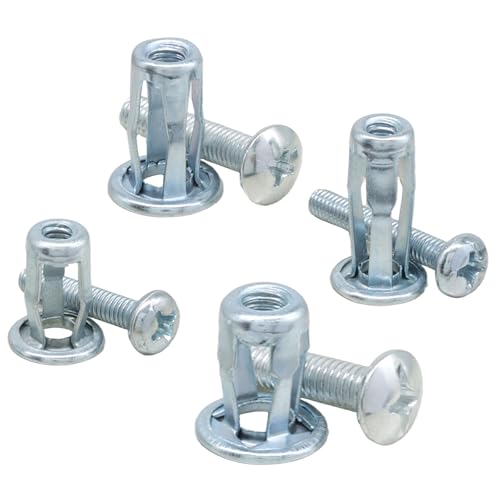 80 Pack Hollow Door Anchor Set, M4 M5 M6 | Metal Cavity Fixing, Aluminium Cladding, Extra Short Wall Anchors for Steel Pipe Iron Sheet Plastic Sheet - size: 80 Pack(M4 M5 M6)