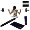| Squat Wrap (Short) | Thin Bar Pad Wrap. Hugs-the-Bar. Secures to Standard & Olympic Barbells. Great for Squats, Lunges, & Leg Day. - color: Purple