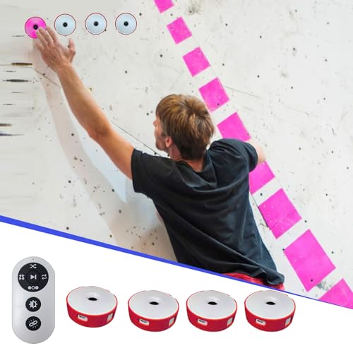 Sports Agility Light, Agility Training Light, USB Charging, Lasts 10 Hours, 10cm Height Sensing Distance, 4 Light Colors, 4 Modes, 270 Degree Viewable Angle Improve Reflex - color: Red-4P