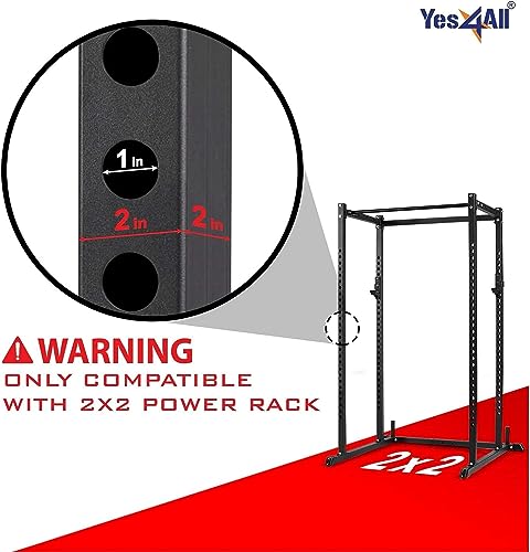 Yes4All Olympic Weight Plate Holder Attachment - color: E. Pair of 2" Plate Holders, size: Fit 2x2" Rack with 1" Hole