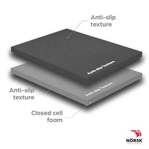 Norsk Multi-Purpose Reversible Floor Mats - EVA Interlocking Foam Tiles (Gray/Black 28 Tiles - 112 sq. Ft. 1/2" Thick) - color: Gray/Black, size: 28 Tiles - 112 sq. Ft