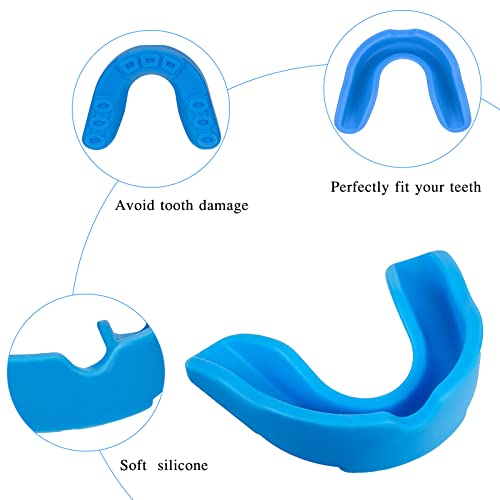 BBTO 20 Pcs Football Mouthguards Bulk | Youth & Adult Mouth Guard No Boil Mouthpiece Adult Youth Braces Soft Mouth Guard for Lacrosse Basketball Hockey Wrestling - color: Fresh, size: L
