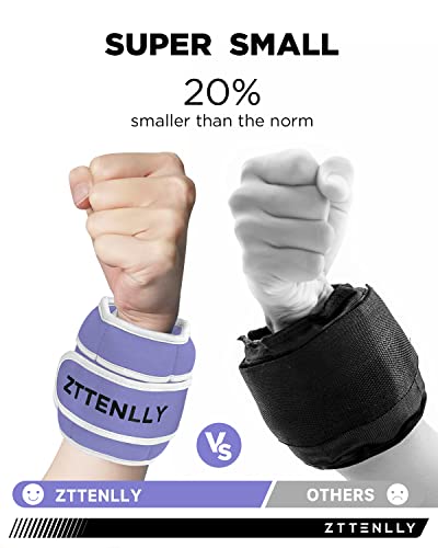 Adjustable Ankle Weights for Women Men and Kids | 1 Pair 5 10 15 18 20 Lbs Leg Wrist Ankle Weight Straps for Yoga, Walking, Running, Aerobics, Gym, Dance, Pilates, Cardio - color: Purple, size: 10lb(5*2)