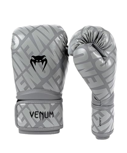 Venum Contender 1.5 Boxing Gloves - color: Grey/Black, size: 16-Ounce