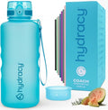 Hydracy 2L Large Water Bottle, 100% BPA Free Tritan Plastic, Leakproof, Zero Condensation, Motivational Timeline, Safe, Non-Toxic, Durable, Smart Design | BPA-Free Tritan, Leakproof Flip-Top Lid,No-Sweat Sleeve,Carry Strap,Daily Intake Tracking for Gym,Sp