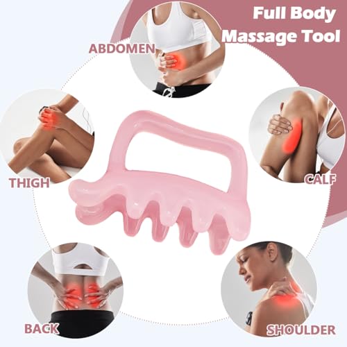 Lymphatic Massager for Cellulite Remover Body Sculpting - Handheld Cellulite Massage Tool for Body Bloat Blood Circulation Lymphatic Drainage Fascia Massage - size: Fascia Massager-pink