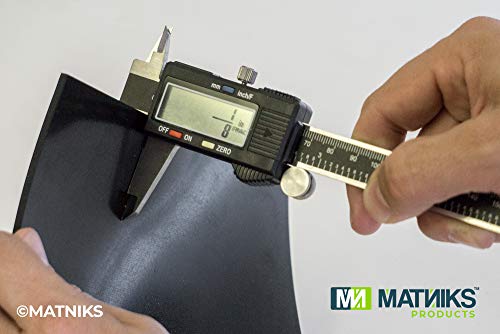 MATNIKS Neoprene Rubber Sheet Roll Solid Heavy Duty, High-Grade Duro 65A Black- 39x16.5-Inch by 1/8 DIY Gasket Maker Material Supports Seal Level Bumpers Protection DIY Pads Seals Weather Stripping - size: 1/8-inch Thick