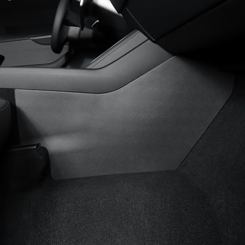 LUCKEASY Center Console Anti-kick Pad for Tesla Model Y Juniper 2026 2025 | 2026 Juniper Accessories, Premium & Performance, Not Fit Standard, All-Weather TPE Mat, Anti-Scratch, Black - size: Center console anti-kick pad 2PCS