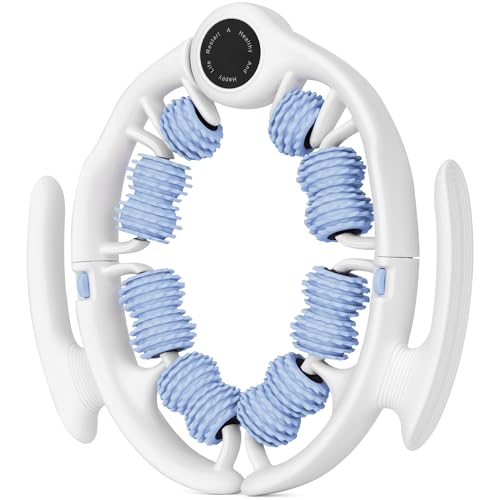 COZLOW Cellulite Massage Roller - Blue - Anti-Cellulite Massager with Detachable Roller Handles for Thighs, Legs & Buttocks - Fascia Massage Tool for Lymphatic Drainage & Deep Tissue Therapy - color: Blue