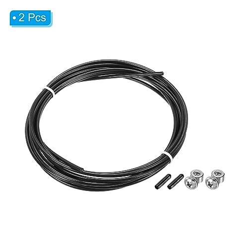 PATIKIL Speed Jump Rope Replacement Cable, Professional Skipping Rope Steel Wire Replace for High Speed Jump Ropes - color: Black