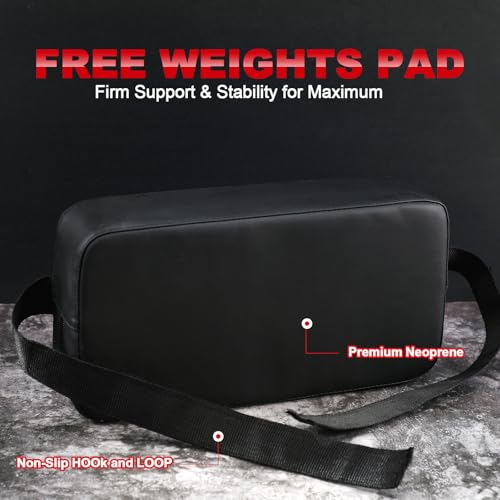 Simgoing Weight Lifting Pad Bench Chest Press Back Pad for Free Weight Bench Exercises and Chest Press Support Non Slip PVC Leather Foam Support for Home Gym Strength Training - size: 13.8x7.1x3.3 Inch