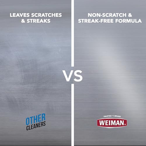 Weiman Stainless Steel Wipes and Leather Wipes - Clean and Polish Appliances for a Brighter and Longer Shine - Clean, Condition and Restore Leather Surfaces - Packaging May Vary