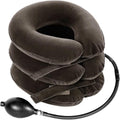 Cervical Neck Traction Device for Instant Neck Pain Relief - Inflatable & Adjustable Neck Stretcher Neck Support Brace, Neck Traction Pillow for Home Use Neck Decompression (Classic Gray) - color: Classic Gray
