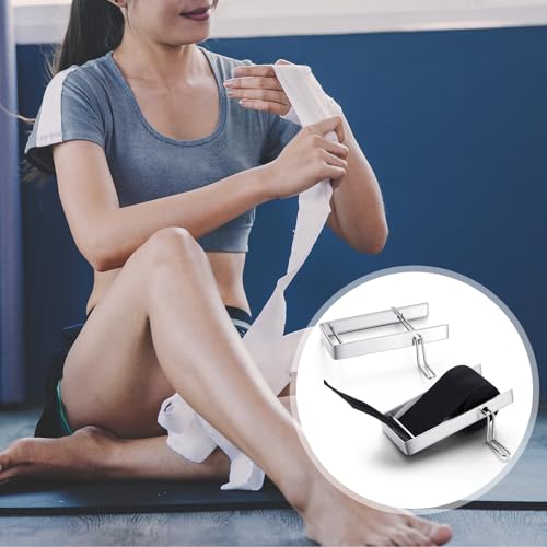 2 Pack Hand Wrap Roller Stainless Steel Wrist Roller Portable Zip Hand Wraps Equipment Fits 2" Wide & Any Lengths Wraps