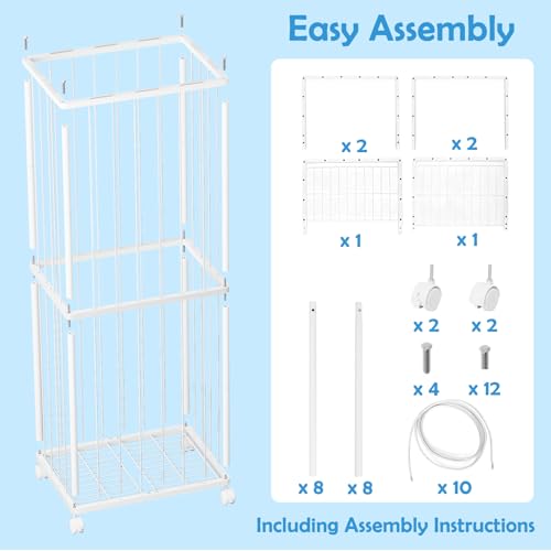 Stuffed Animal Storage Zoo Metal Toy Organizer 61x23.6x16.5in with Wheels - size: X-Large