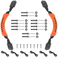 HLOGREE Kayak Handles 2/4 Pack,Kayak Carry Handle with Rivets,Kayak Replacement Handles,Kayak Handles for Emotion/Pelican/Hobie/Lifetime/sit on top/Ocean/Wilderness Accessories,Kayak Parts - color: Orange - 2PCS Kayak Handles