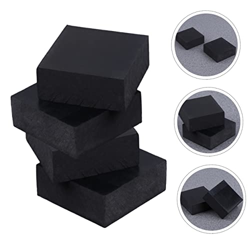 Homoyoyo 4pcs Home Furniture Cushion Exercise Mats for Floor Thick Rubber Shock Absorber Pad for Couch Pads