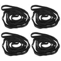 PATIKIL Daisy Chain Straps, Strong Climbing Strap Adjustable Nylon Chain Sling with Loops for Aerial Yoga Hammock Swing - color: Black, size: 71 Inch