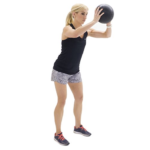 ProsourceFit Slam Medicine Balls 5, 10, 15, 20, 25, 30, 50lbs Smooth and Tread Textured Grip Dead Weight Balls for Strength and Conditioning Exercises, Cardio and Core Workouts - color: Classic - Black, size: 30 LB