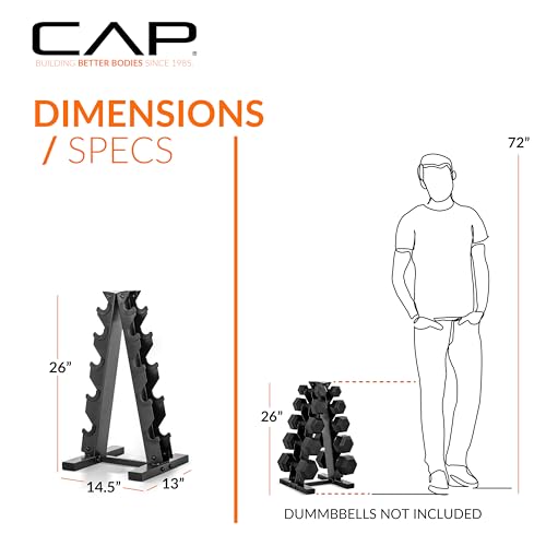 CAP A-Frame Dumbbell Weight Rack - style: holds 5-25lb