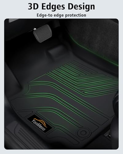 Floor Mats & Cargo Liner Custom for Kia Seltos 2021-2025 2026, Door Sill Protectors, All Weather TPE Anti-Slip 1st & 2nd Row & Trunk Mat for Seltos 2025 Accessories, Black (Upper Cargo Floor Liner) - size: For Kia Seltos 2021-2026