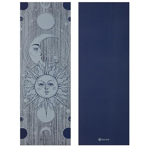 Gaiam Yoga Mat - Premium Print Reversible Extra Thick Non Slip Exercise & Fitness Mat for All Types of Yoga, Pilates & Floor Workouts - color: Ethereal Beauty
