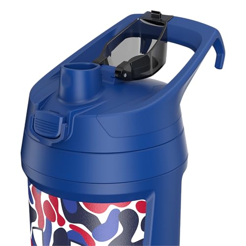 Under Armour 32 oz Insulated Water Bottles - Sports Water Jug with Fence Hook, Leak Resistant for Baseball, Football & More, 32 oz Insulated, Royal Hypercamo - color: Royal Hypercamo, size: 32 Ounces