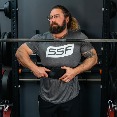 SERIOUS STEEL FITNESS Leather Weight Lifting Belt | Powerlifting, Weightlifting & Exercise Belt | 4" Wide & 10mm Thick - color: Lever Belt, size: X-Large