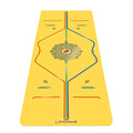 Liforme Travel Yoga mat – Patented Alignment System, Warrior-Like Grip, Non-Slip, Eco-Friendly, Ultra-Lightweight and Sweat Resistant, Made with Natural Rubber - color: Yellow