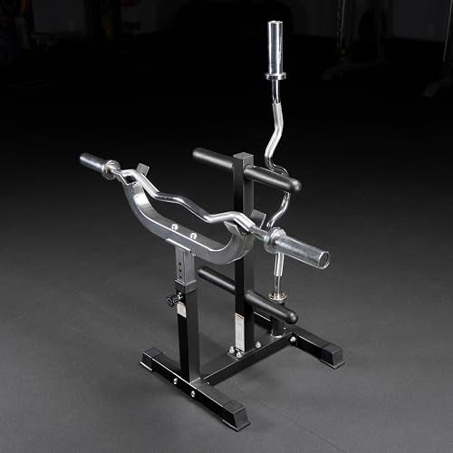 Valor Fitness Adjustable Standing Curl Station – Home Gym Arm Training Equipment for Preacher Curls with Barbell and Olympic Plate Support
