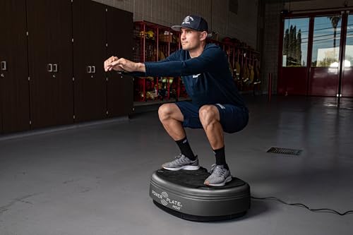 Power Plate Move Vibration Plate Machine - Professional Whole Body Vibration Platform for Home Gym, Weight Loss & Recovery - Compact Design with PrecisionWave Technology, 6 Modes & 300lb Capacity - style: Titanium MOVE