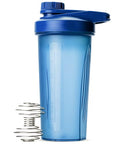 Mr. Pen- Shaker Bottles for Protein Mixes with Twist Cap, 28 oz | Blue Protein Shaker Bottle with Wire Whisk Ball, Fathers Day Gift - color: Blue