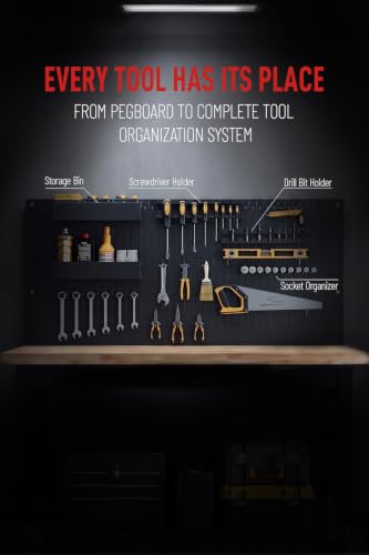 48" Heavy Duty Workbench with Storage, Adjustable Height Garage Workbench 29.9"–39.6", 1.2" Solid Wood Top Work Table, Reinforced Steel Frame, Workshop Table with Power Strip & Pegboard Option - size: 48"丨Integrated Storage