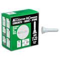 TOGGLER Alligator AF6 Flanged Polypropylene Anchors, Heavy Duty Wall Anchors for Concrete, Brick, Stone & Drywall, Fits #6–#12, 1/4" Size, 69 lb in 1/2" Drywall, (Pack of 100 Screws not Included) - size: 100 Pack w/o Screws