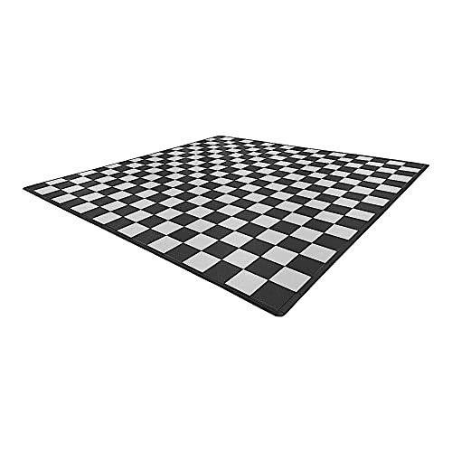 Speedway Garage Floor Mat Kit for 2-Car, Large, Checkered - Black/White - color: Checkered - Black/White, size: Garage Kit - 2-Car