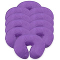 LONDON LINENS Pack of 10, Premium Extra Thick 100% Cotton Flannel Massage Tables Face Cradle Covers Cozies Fitted - Includes 10 pcs (Lilac) - color: Lilac, size: 10