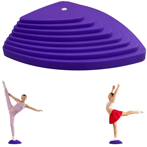 Stunt Trainer Stand for Cheerleading | Portable Cheer Balance Trainer | Stunting Flyer Practice Platform | Lightweight Gymnastics Balance Block | Cheerleading Equipment for Safe Skill Training - color: Purple v3
