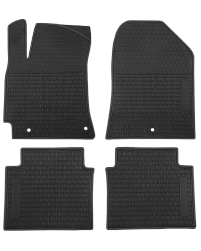 Car Floor Mats Custom Fit for Hyundai Elantra 2020 2019 2018 2017 Odorless Washable Heavy Duty Rubber (All Weather) Floor Liners Black - color: Black, size: Elantra: 2017-2020