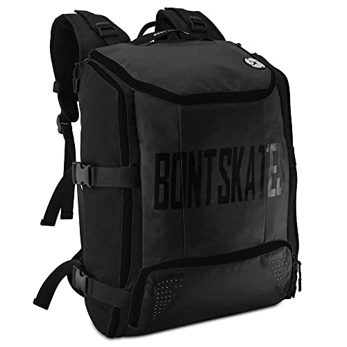 Bont Skates - Multi Sport Skate Backpack Travel Bag - Inline Ice Quad Speed Skating - color: Black