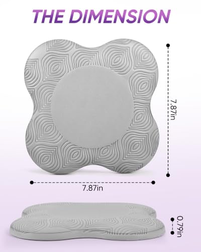 2 packs Yoga Knee Pad Mats Extra Thick for Knees Elbows Wrist Hands Head Foam Pilates Kneeling pad Yoga Knee Cushion Thick Exercise Pads for Knees Elbows Wrist Hands Head Foam Pilates Kneeling pad，Support Foam Pads for Women and Men - color: grey