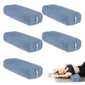 Yes4All Triple-Layer Sponge Yoga Bolster Pillow for Restorative Yoga & Meditation - Versatile Yoga Support Pillow, Balance & Poses Modification - color: H. Set of 5 Blue