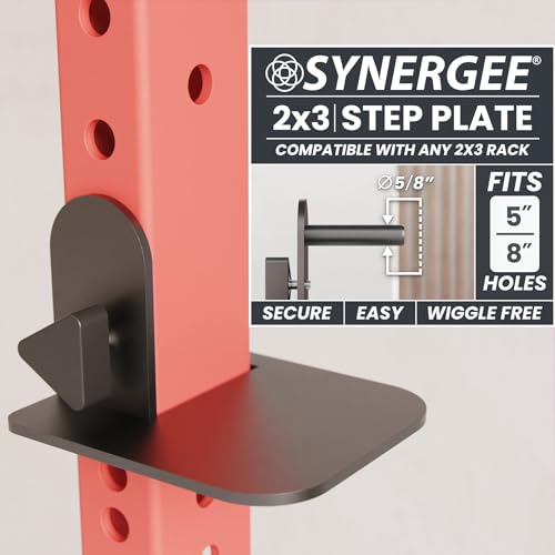 Synergee Step Plates – Fits 2x2, 2x3, 3x3 Power Racks - color: d) 2x3 No Converter