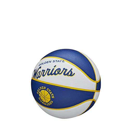 WILSON NBA Team Retro Mini Basketballs - Mini Size - 3" - color: Golden State Warriors, size: Mini