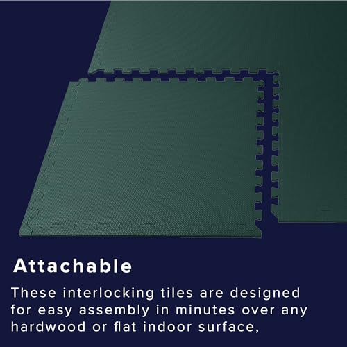 We Sell Mats 1/2 Inch Thickness Multipurpose EVA Foam Floor Tiles, Interlocking Floor Mat for Indoor Gym and Home Use, 24 in x 24 in, Hunter Green, 100 Square Feet (25 Tiles) - color: Hunter Green, style: 100 Square Feet (25 Tiles)