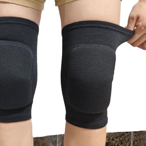 Anti slip sponge, soft and breathable men's, women's, girls black knee pads suitable for sports scenes such as volleyball, football, dance, yoga, wrestling, running, cycling, etc (Black, Small) - color: Black, size: Small